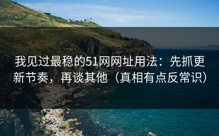 我见过最稳的51网网址用法:先抓更新节奏,再谈其他(真相有点反常识) 我见过最稳的51网网址用法:先抓更新节奏,再谈其他(真相有点反常识)